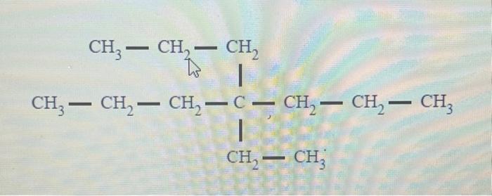 Solved Name the following organic compounds: | Chegg.com