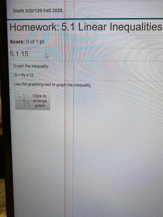 Solved Math 020/120 Fall 2020, Homework: 5.1 Linear | Chegg.com
