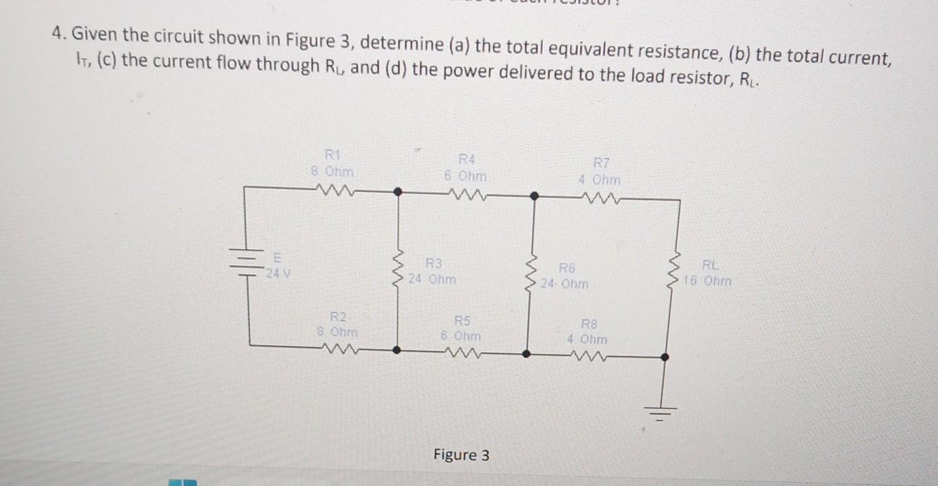 Solved 4. Given the circuit shown in Figure 3, determine (a) | Chegg.com