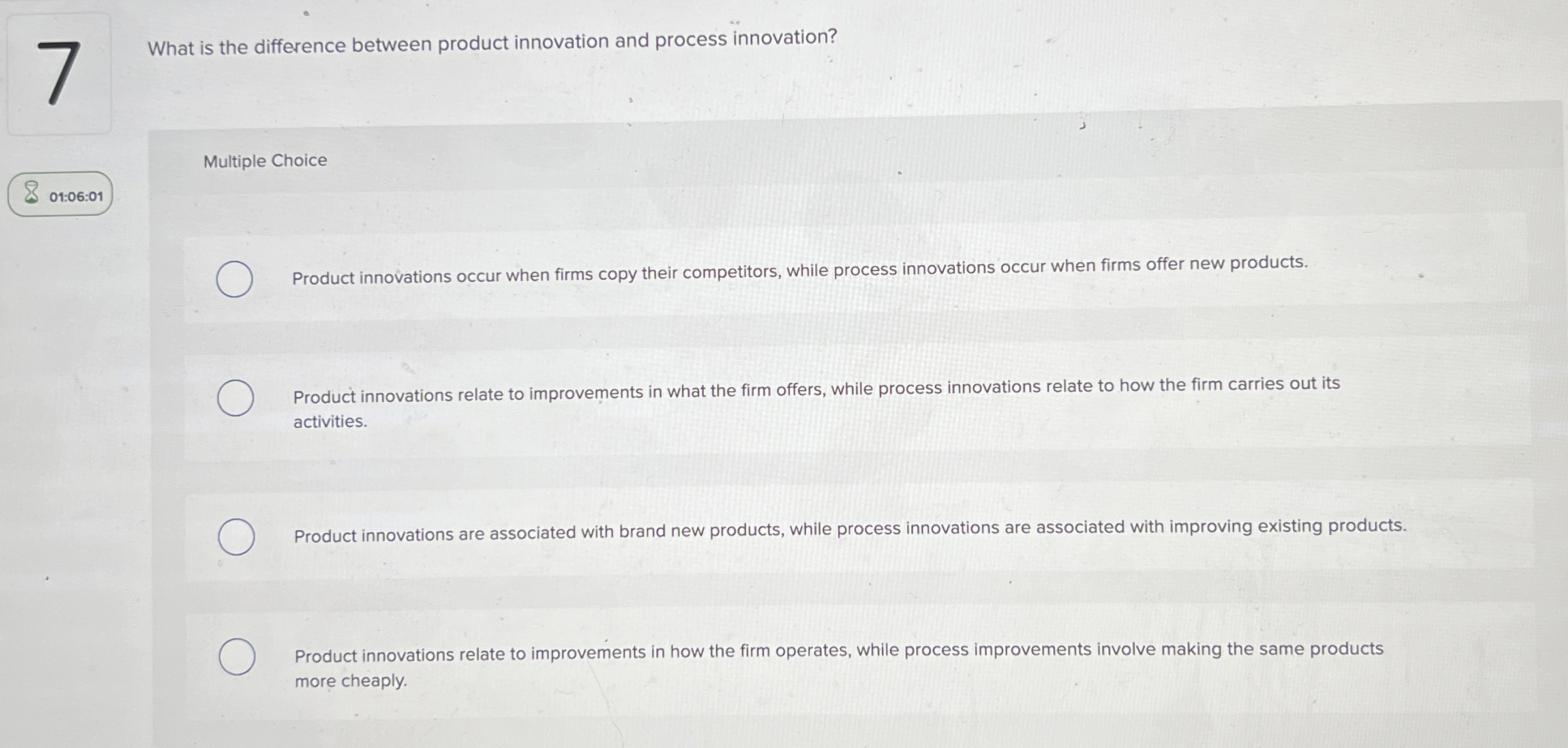 Solved What is the difference between product innovation and | Chegg.com