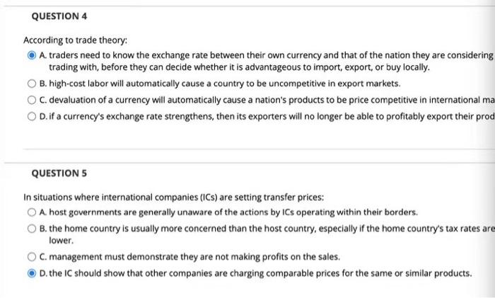 Solved QUESTION 4 According to trade theory: A traders need | Chegg.com