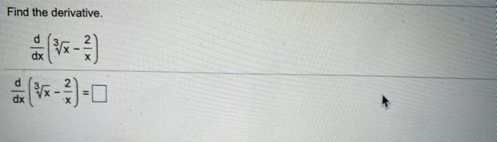 Solved Find the derivative. d dx V dx a. Use the Product | Chegg.com