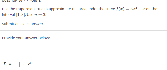 Solved Use the trapezoidal rule to ﻿approximate the area | Chegg.com