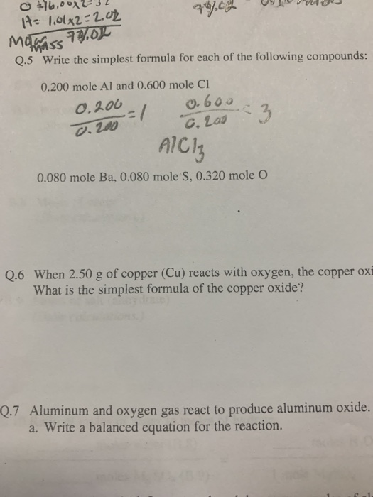 Solved 09 0 9 4 W Ar T 1 0x2 2 02 Momass 7700 Q 5 Write Chegg Com