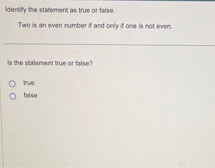 state true or false two is the only even prime number