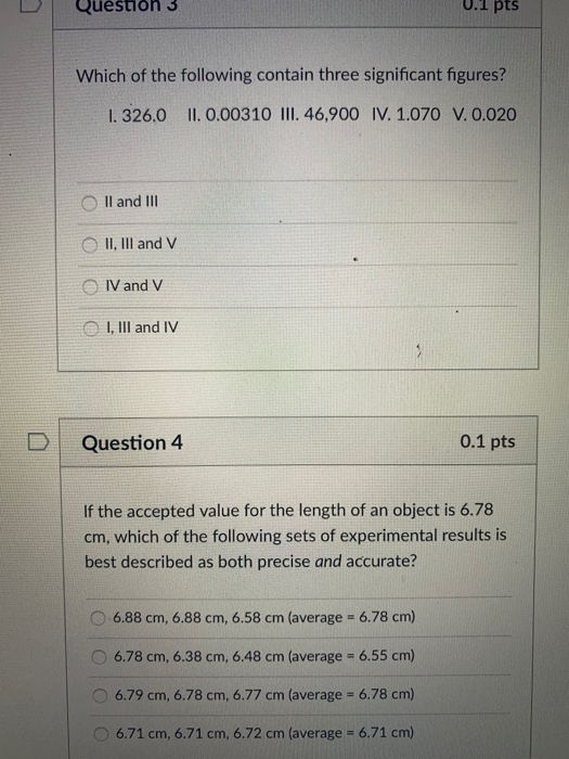 Solved Question 3 0.1 pts Which of the following contain | Chegg.com