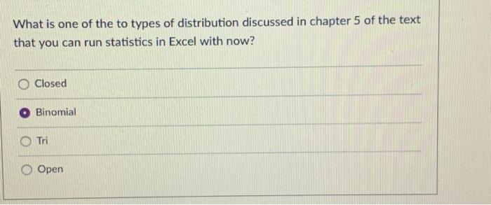 Solved What is one of the to types of distribution discussed | Chegg.com