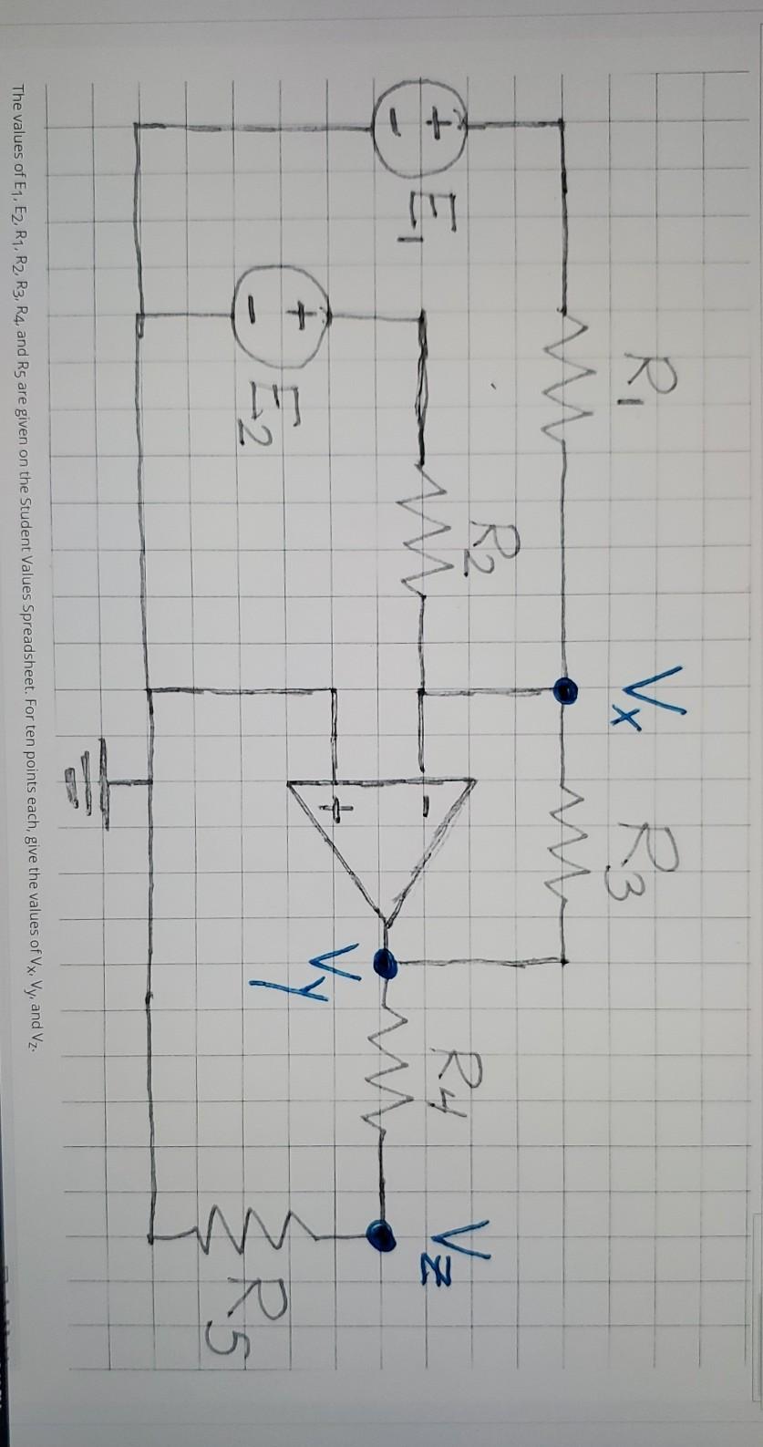 Solved Question 1 : E1 = 55 V E2 = 12 V R1 = 25 kilo | Chegg.com