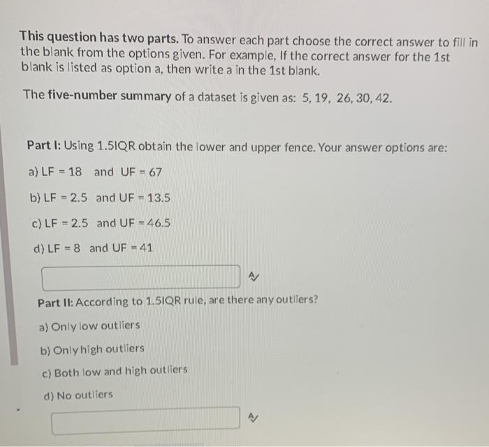 Solved This Question Has Two Parts. To Answer Each Part | Chegg.com