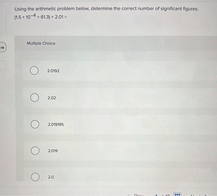 Solved Using the arithmetic problem below, determine the | Chegg.com