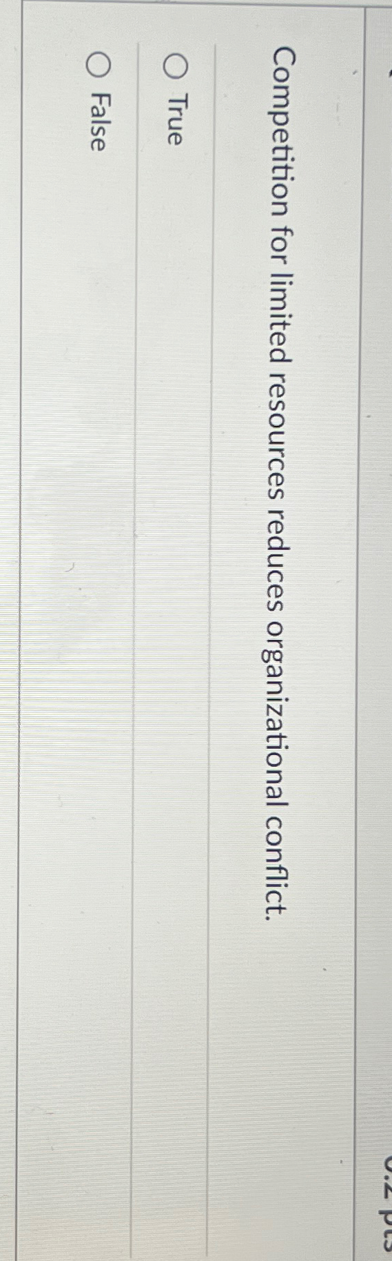 Solved Competition for limited resources reduces