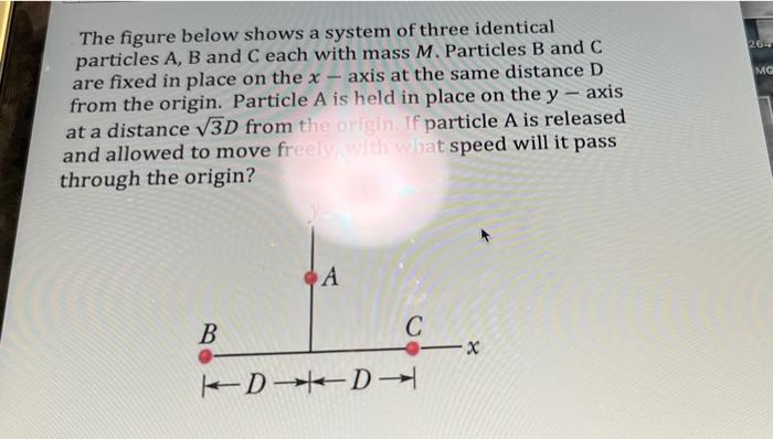 Solved - The Figure Below Shows A System Of Three Identical | Chegg.com