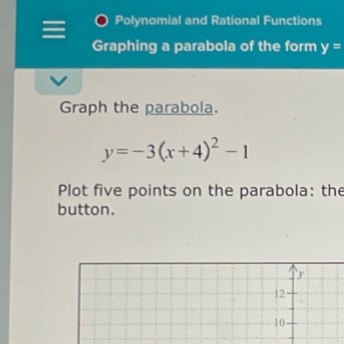 solved-polynomial-and-rational-functions-graphing-a-parabola-chegg