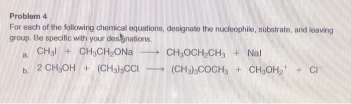 Solved Problem 4 For each of the following chemical | Chegg.com