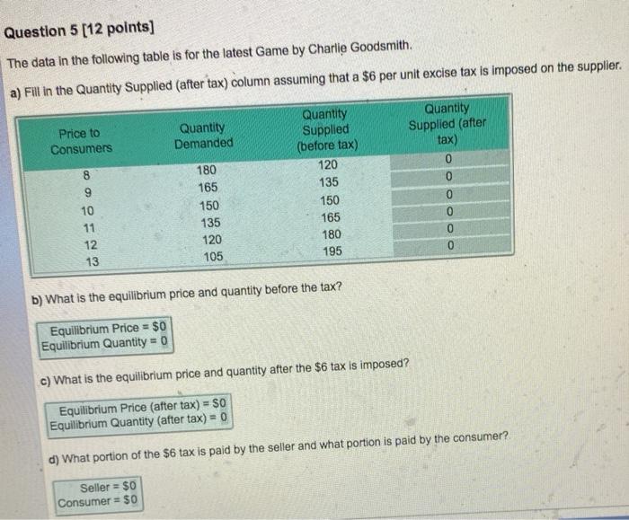 Solved Question 5 [12 points) The data in the following | Chegg.com