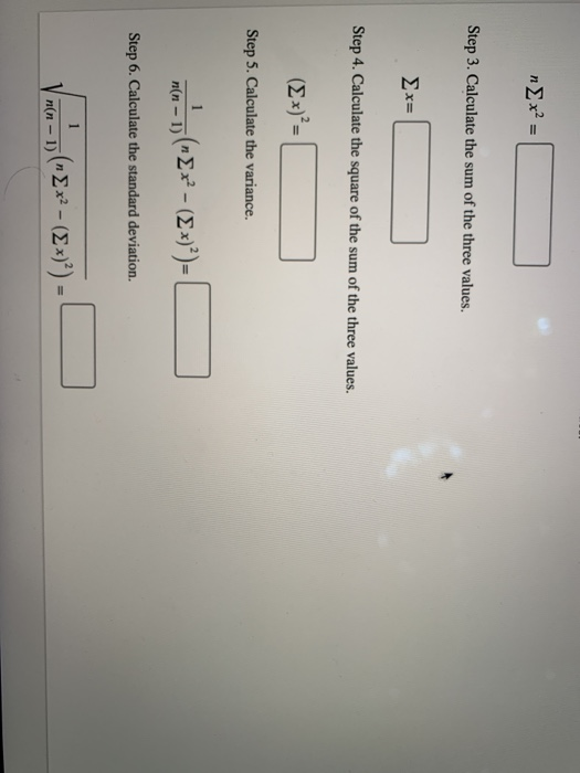 Solved Calculate the standard deviation of the following set | Chegg.com