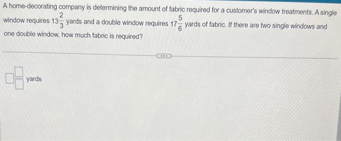 Solved A home-decorating company is determining the amount | Chegg.com