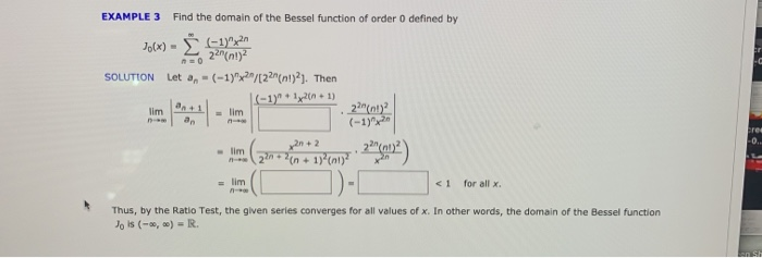 Solved Example 3 Find The Domain Of The Bessel Function Of Chegg Solved Example 3 Find The Domain Of The Bessel Function Of Chegg