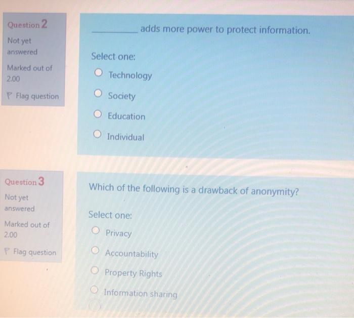 Solved Question 19 Which of the following is not an | Chegg.com