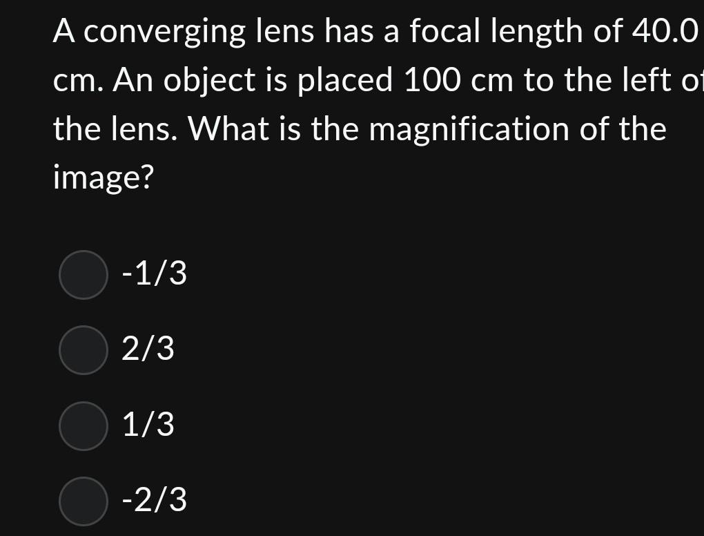 Solved A Concave Mirror Has A Focal Length Of 20 Cm An Chegg Com   Image 