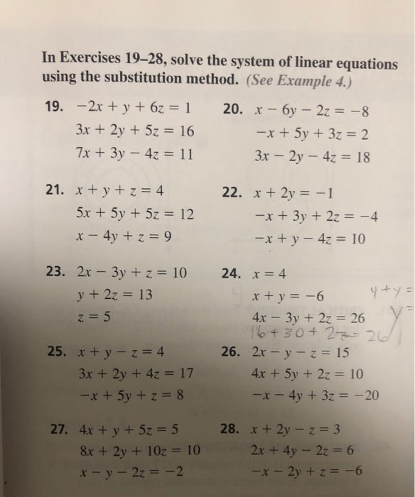 Solve The System Of Equations Using Substitution Method Y 3x 7x 2y 16 Tessshebaylo