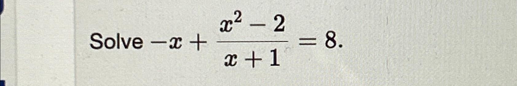 how to solve 1 2 x 8