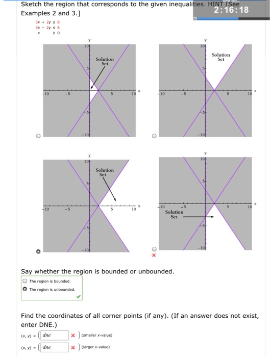 Solved Sketch the region that corresponds to the given | Chegg.com
