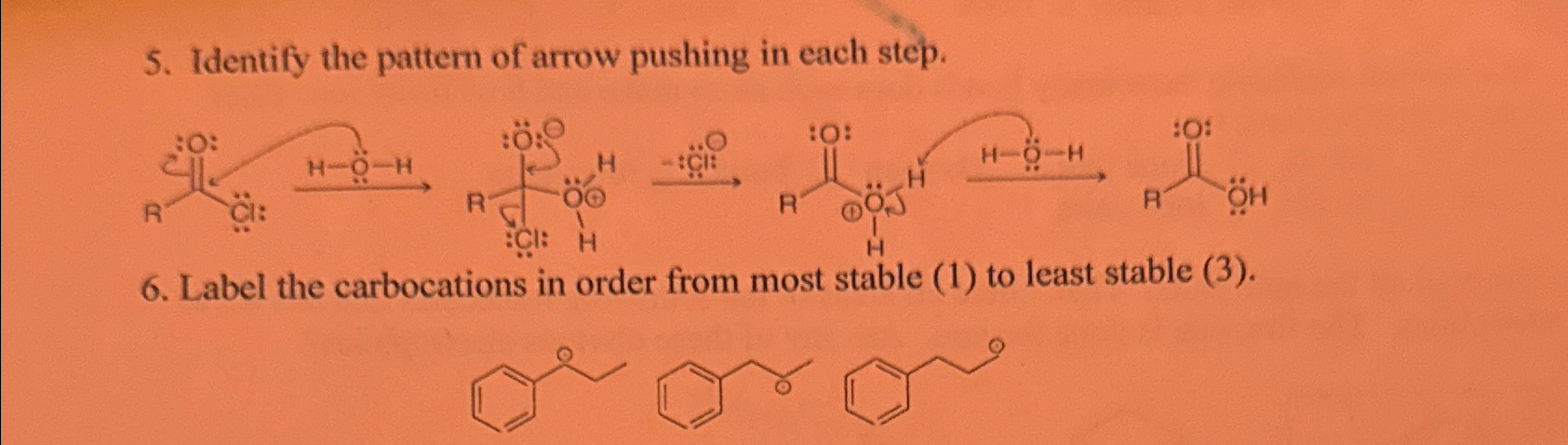 Solved Identify the pattern of arrow pushing in each | Chegg.com