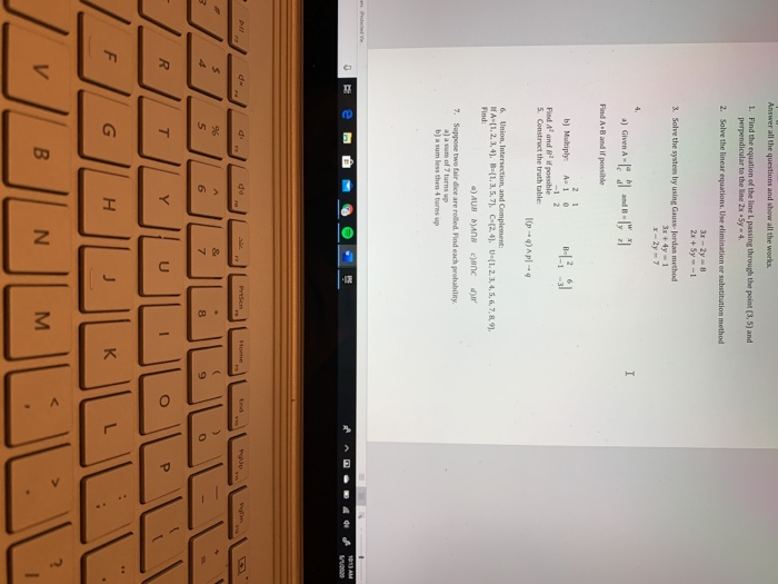 Solved Answer all the questions and show all the works 1. | Chegg.com