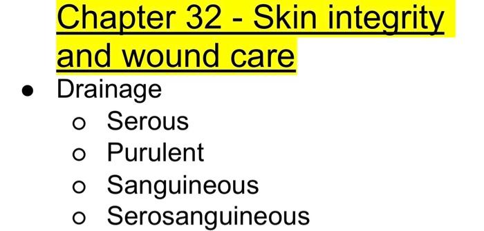 serous wound