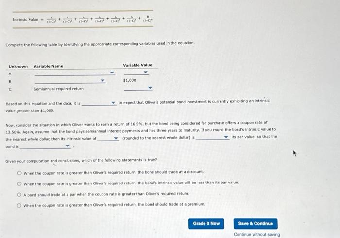 Solved The process of bond valuation is based on the | Chegg.com