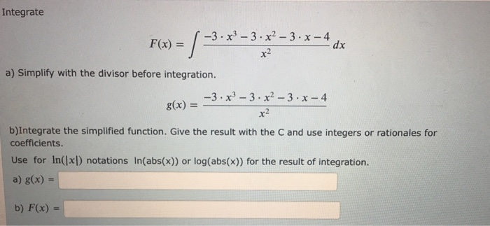 solved-integrate-f-x-3-x-3-x2-3-x-4-dx-a-simplify-chegg