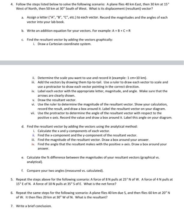 Solved 4. Follow the steps listed below to solve the | Chegg.com