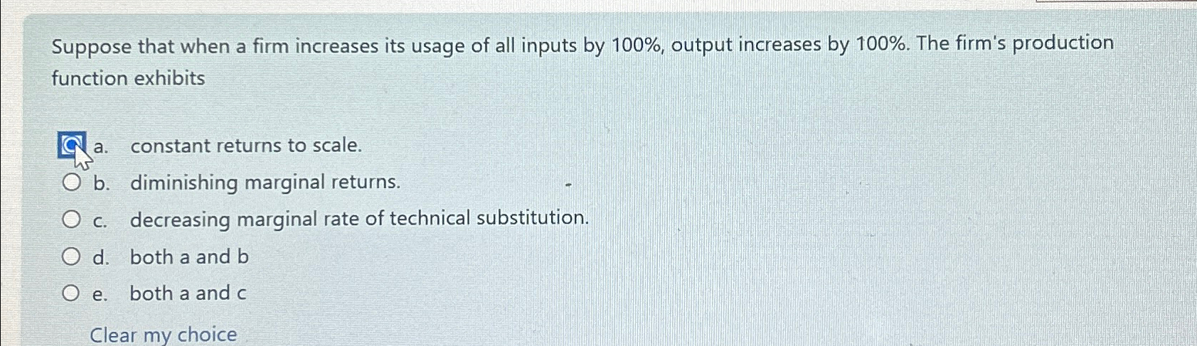 Solved Suppose that when a firm increases its usage of all | Chegg.com