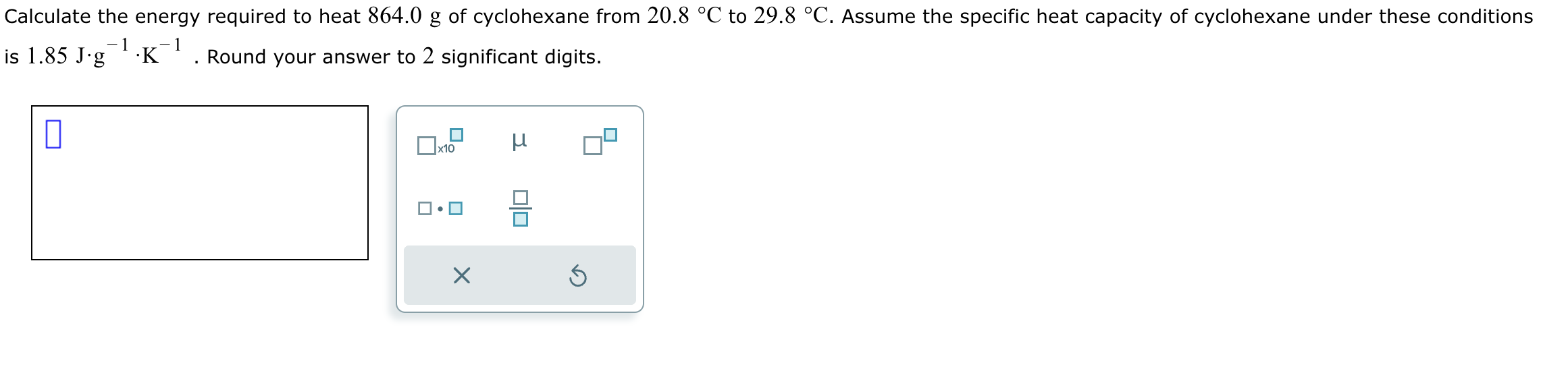 Solved Calculate the energy required to heat 864.0g ﻿of | Chegg.com