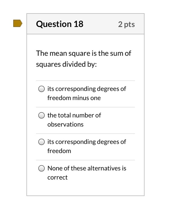Solved Question 5 3 pts The equality part of the expression | Chegg.com