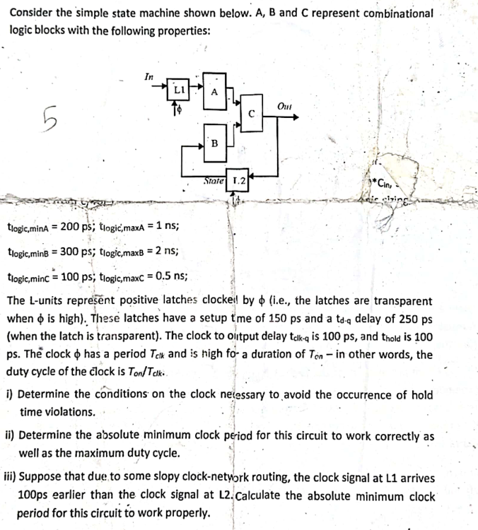 Solved Consider the simple state machine shown below. A,B | Chegg.com