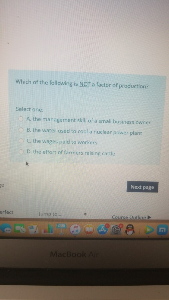 Solved Which Of The Following Is NOT A Factor Of Production Chegg solved-which-of-the-following-is-not-a-factor-of-production-chegg
