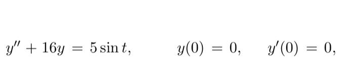 solution of initial value problem laplace transform