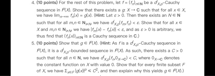 Solved Problem 3 C Let X Be A Set Let Pe R1 And Define P Chegg Com
