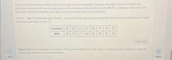 Solved The US. Census Bureau Collects Data On The Ages Of | Chegg.com