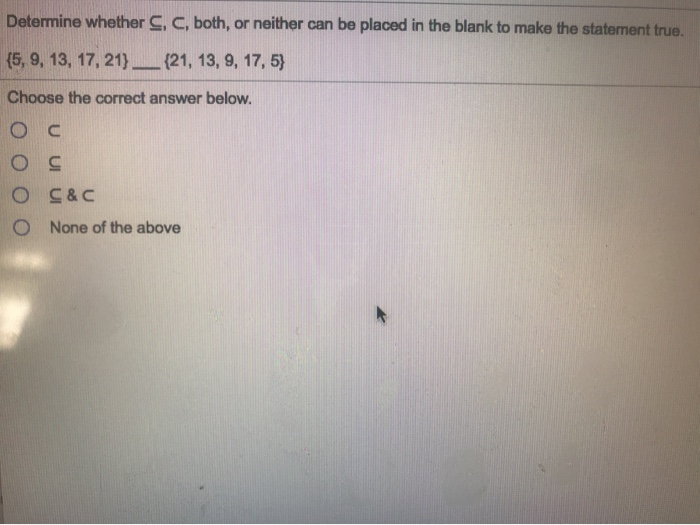 Solved Insert C or in the blank so that the resulting | Chegg.com