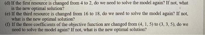 Solved 1) [10 marks] Consider the following LP model. The | Chegg.com