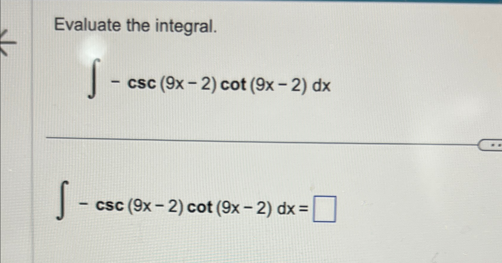 Solved Evaluate the | Chegg.com