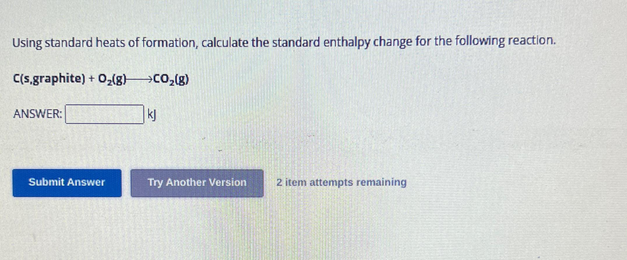 Solved Using Standard Heats Of Formation, Calculate The | Chegg.com