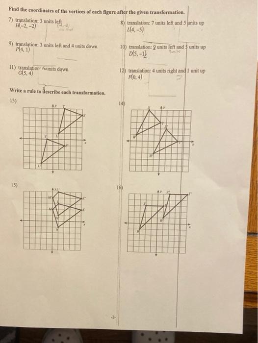 Solved Find the coordinates of the vertices of each figure | Chegg.com