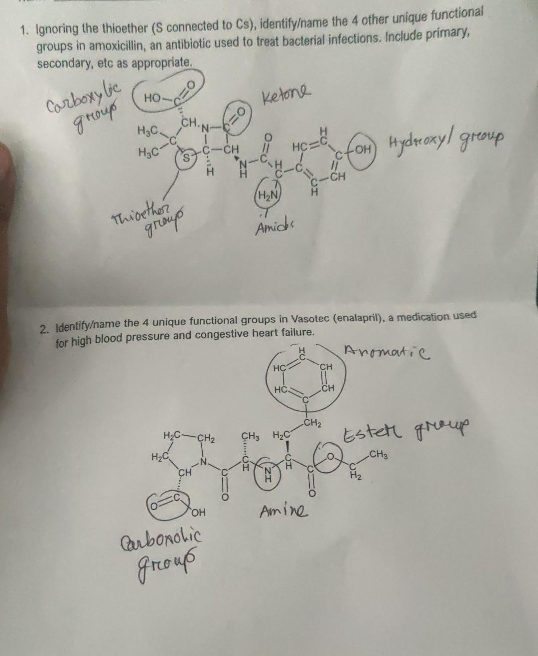 Solved 1. Ignoring the thioether ( S connected to Cs ), | Chegg.com