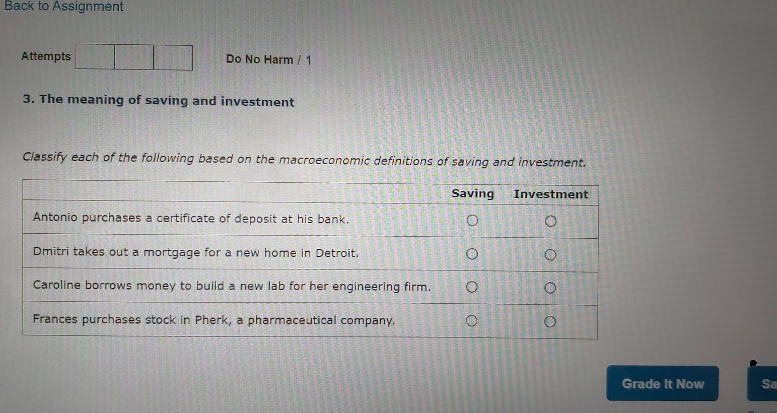 Solved Back to Assignment Attempts Do No Harm / 1 3. The | Chegg.com