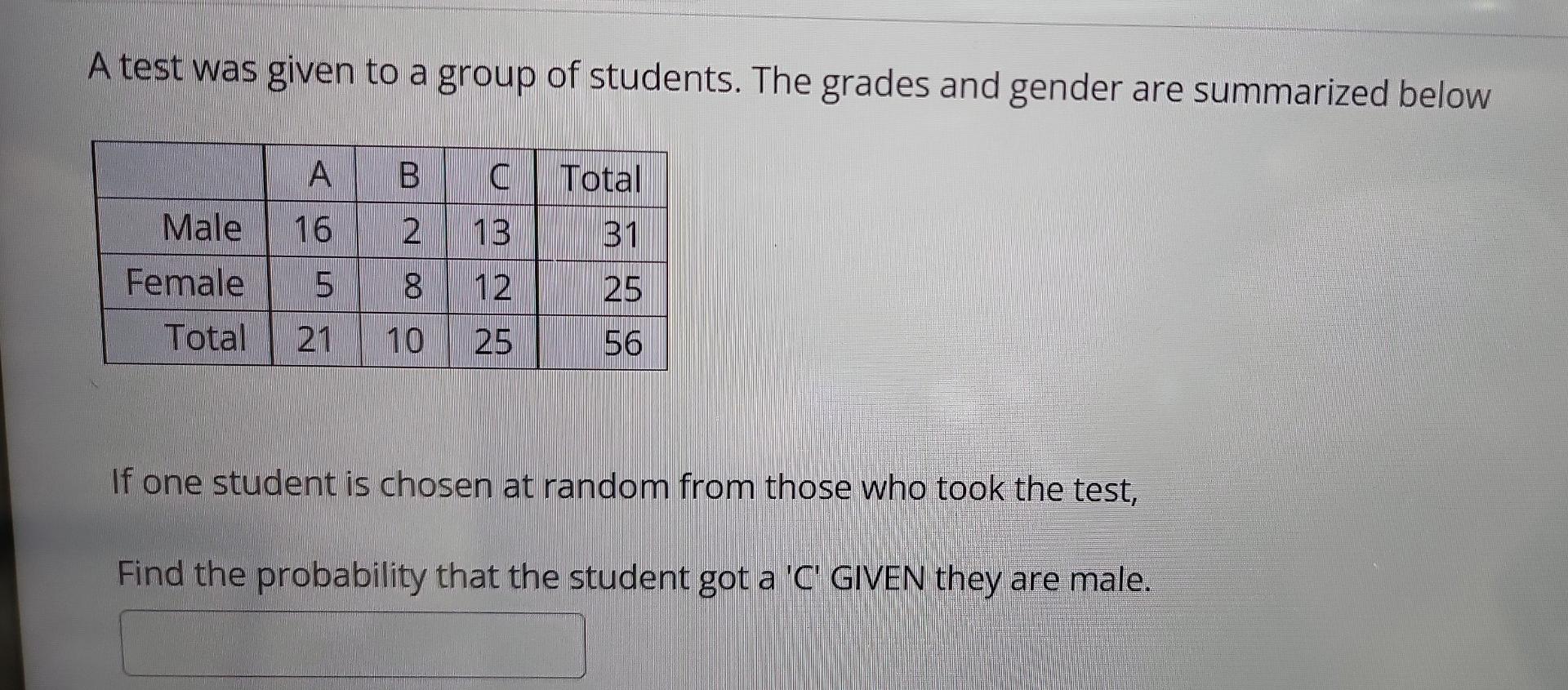 Solved A Test Was Given To A Group Of Students. The Grades | Chegg.com