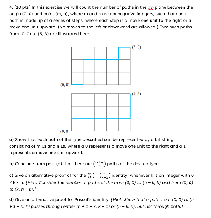 Solved [10 ﻿pts] ﻿In this exercise we will count the number | Chegg.com